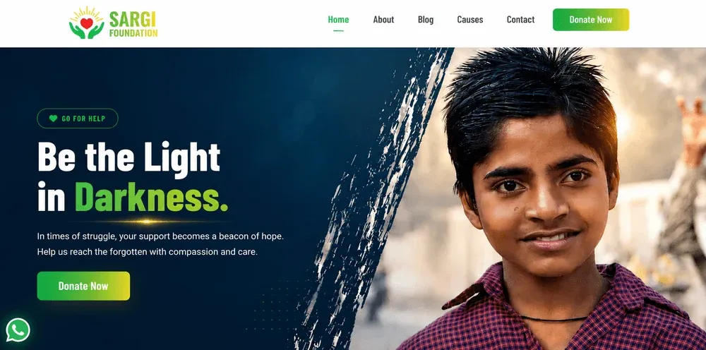 sargifoundation.org website preview
